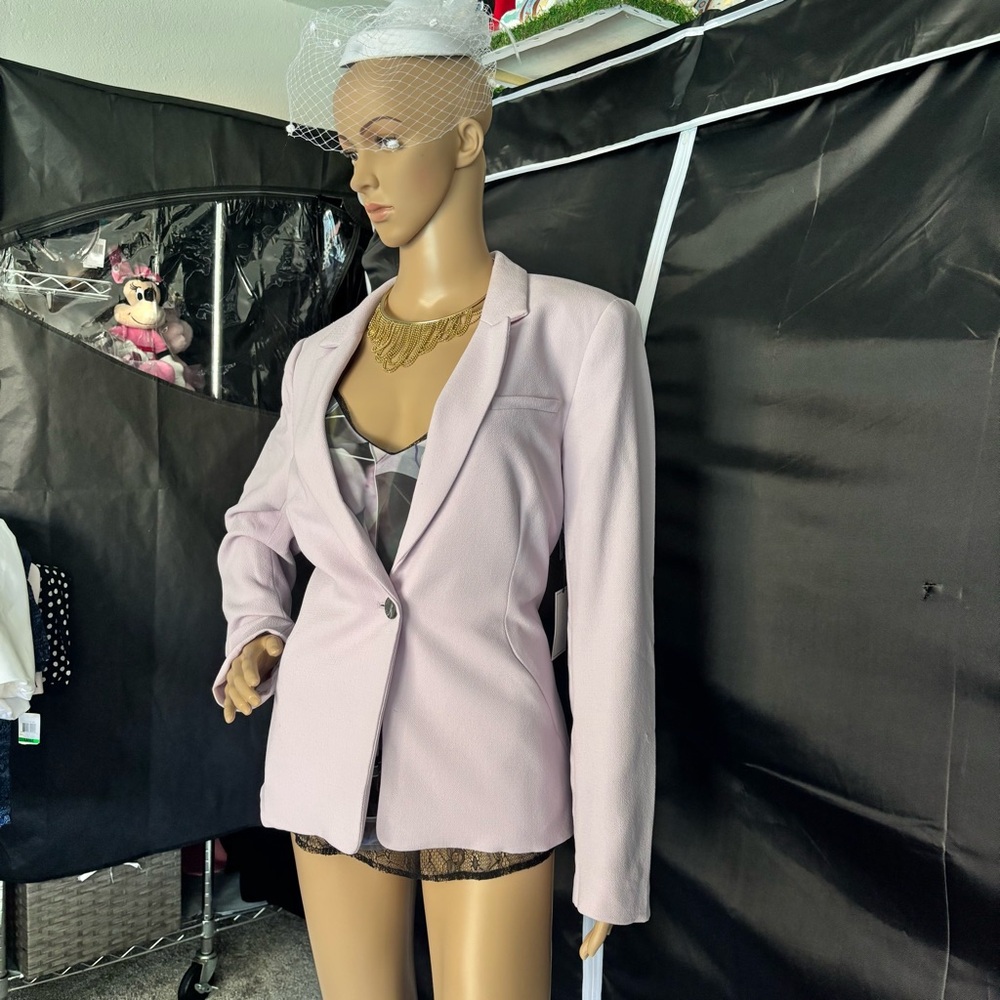 1. State Lilac Pink Tailored Blazer Suit Jacket